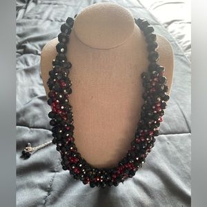 Coal Black Wine Necklace